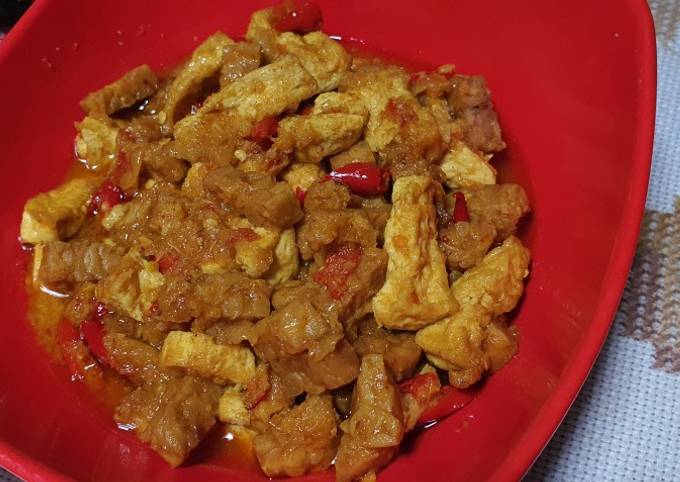 Bagaimana mengolah Tahu Tempe bumbu kuning yang Lezat Sekali