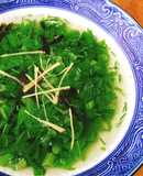 Canh cải xanh rong biển