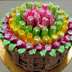 A picture of Bouquet cake.