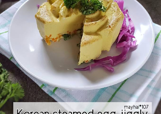 Cara Membuat Resep Korean steamed egg jiggly (telur kukus ala Korea)