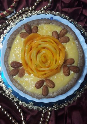 मैंगो कस्टर्ड टार्ट (Mango custard tart recipe in hindi) रेसिपी मुख्य फोटो