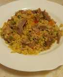 Булгур с домашней уткой и овощами