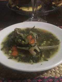 Una foto de Sopa juliana con nabos
