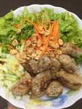Bún Chả Giò (Vietnamese Spring Roll Noodle Bowl)