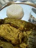 Bhetki maccher paturi (Barramundi fish)