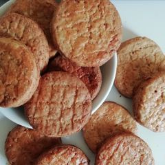 A picture of Cardamon spiced digestive biscuit #mydigestivebiscuitcontest#.