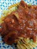 Stewed Calamari in Tomato Sauce