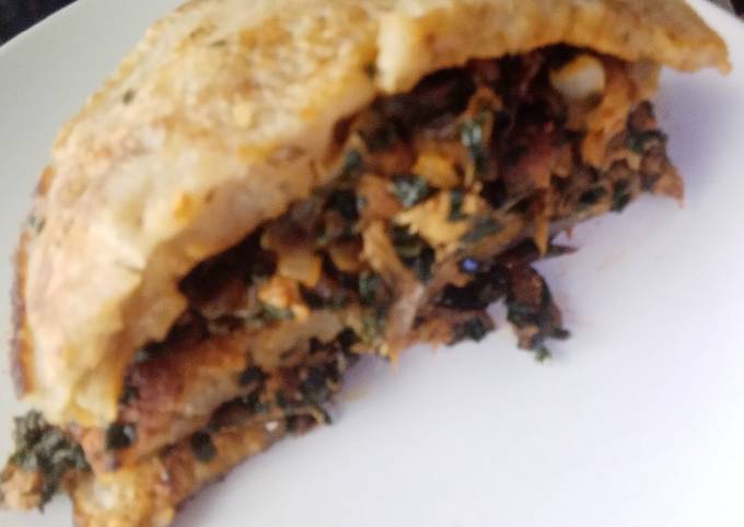 Pancake Vegetables Sandwish Recipe