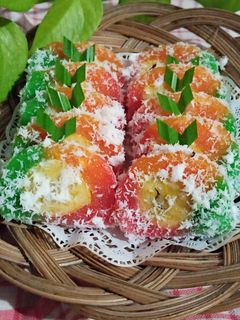 Foto resep Kue Mata Roda Pelangi