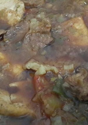 Foto resep Semur daging + tahu