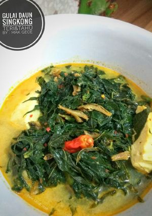 Foto resep Gulai Daun Singkong Teri&Tahu