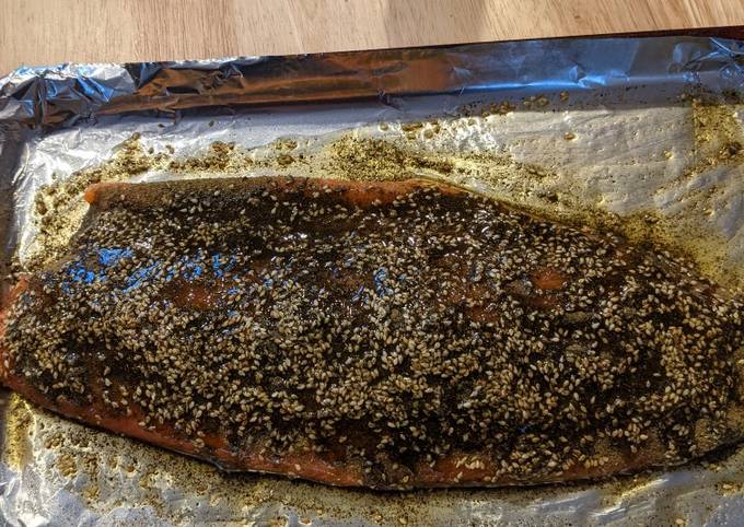 Salmon za'atar