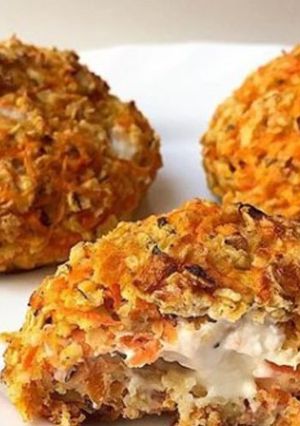 Una foto de Croquetas de zanahoria con queso