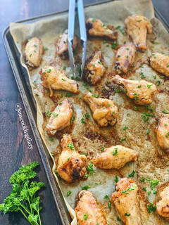 A picture of Salt and Pepper Baked Chicken Wings.