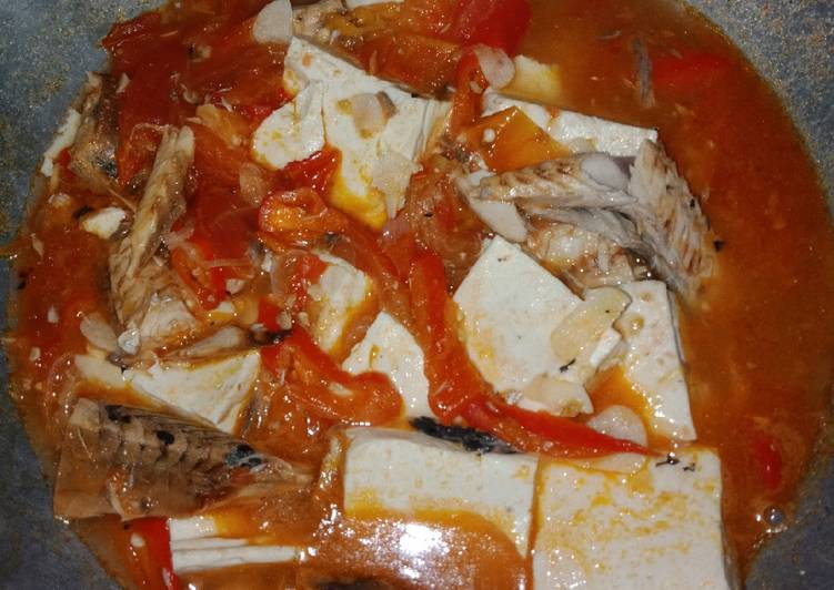 Ikan Tongkol + Tahu Putih Masak Sarden