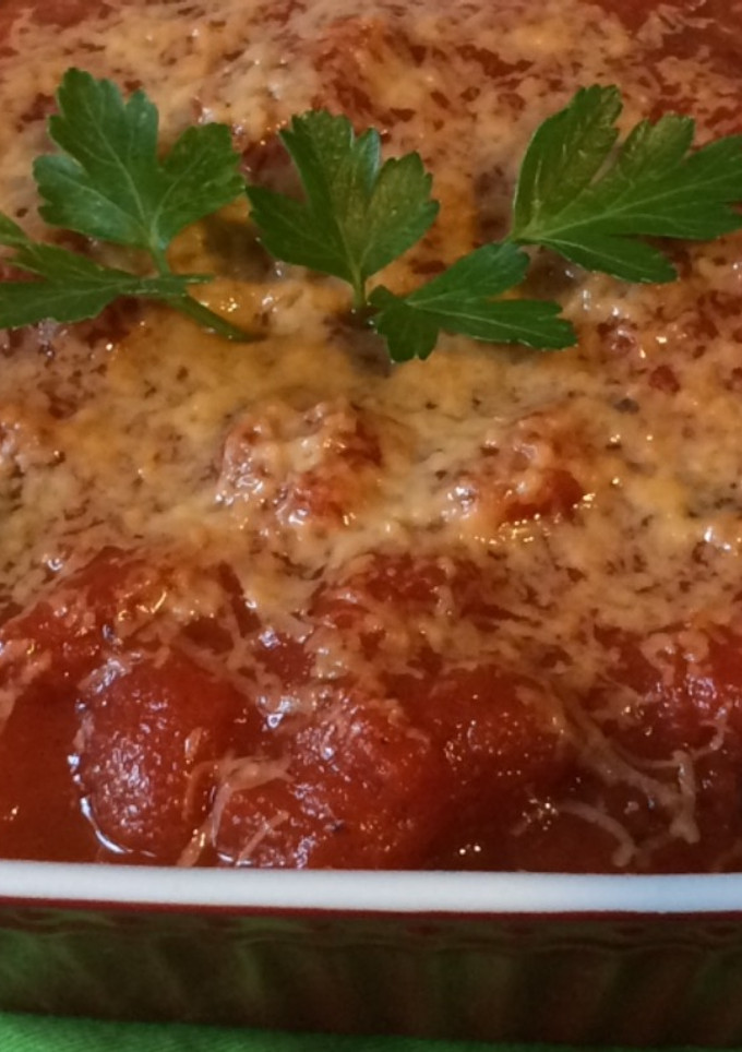 Una foto de Parmigiana de berenjena (receta tradicional)