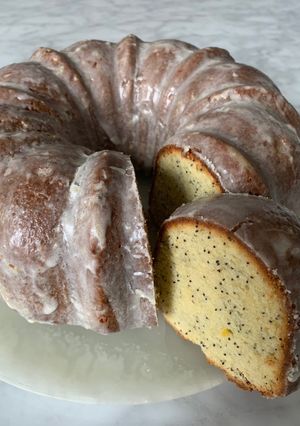 A picture of Old-Fashioned Glazed Lemon Bundt Cake.