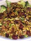 Ensalada de brócoli y tocino #RecetasNavidad