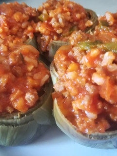 Una foto de Alcachofas rellenas