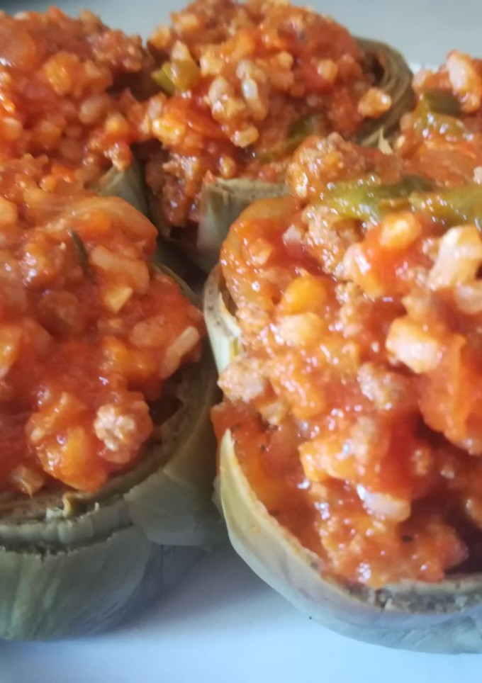 Una foto de Alcachofas rellenas