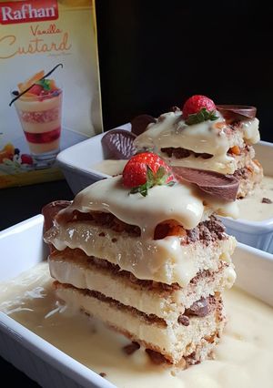 A picture of Chocolate crunch layer cake.