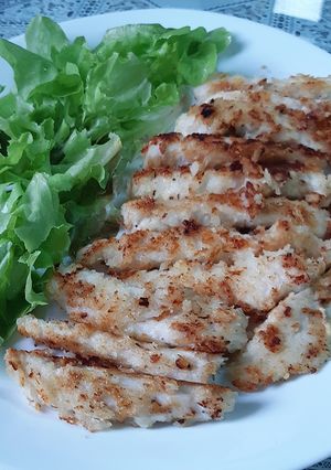 รูปของ อกไก่ Mayo คลุกขนมปังป่นกริล