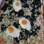 Pizza con verdura y huevo (Thermomix)