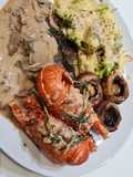 Christmas steak lobster