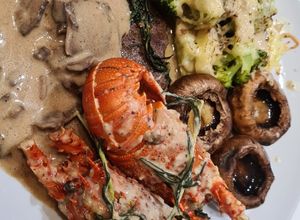Foto resep Christmas steak lobster