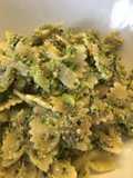 Farfalle with Romanesco Broccoli and Black Olive Pesto