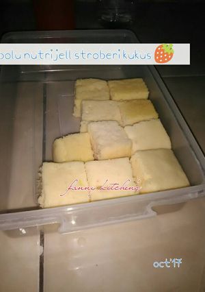 Foto resep Bolu nutrijell kukus rasa stroberi 🍓🍓🍰☺