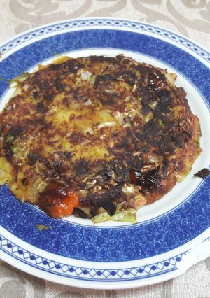 Una foto de "Bubble and squeak de la serie Downtown abbey" vegano 🎥