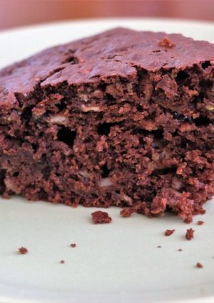 Une photo de Gâteau chocolat courgettes