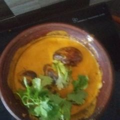 A picture of Kovai special brinjal pot kulambu.
