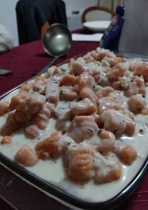 Una foto de Gnocchis de calabaza (ñoquis)