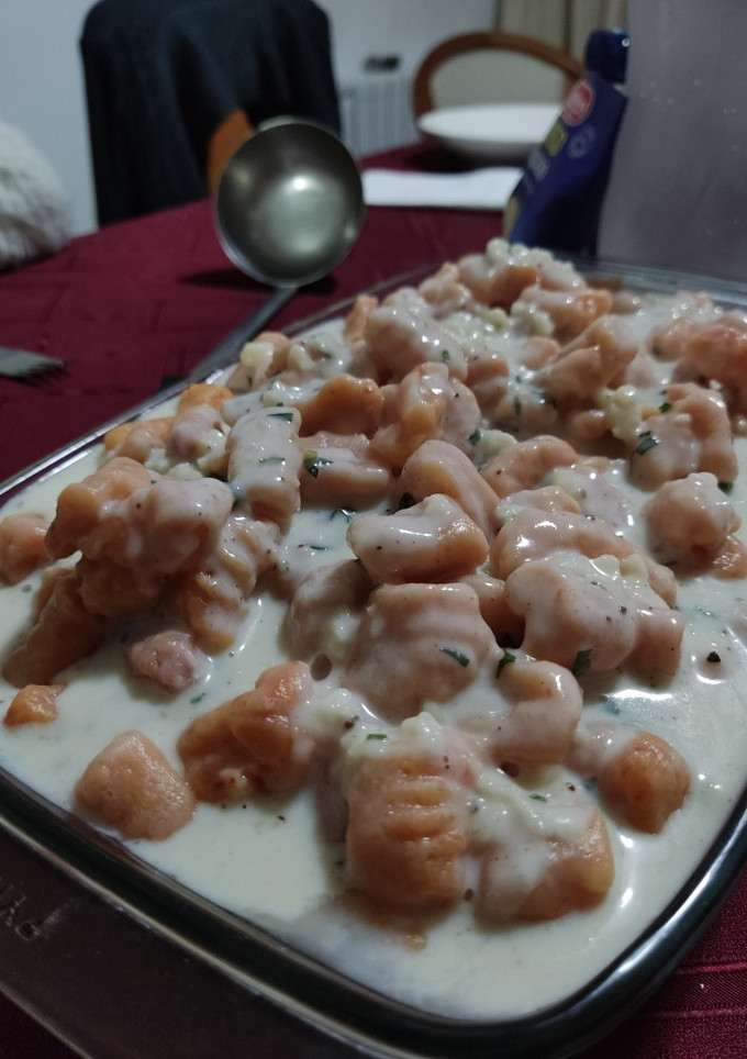 Una foto de Gnocchis de calabaza (ñoquis)