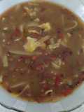 Sopa de poroto🫘 con fideo y queso 🧀Paraguay 🇵🇾