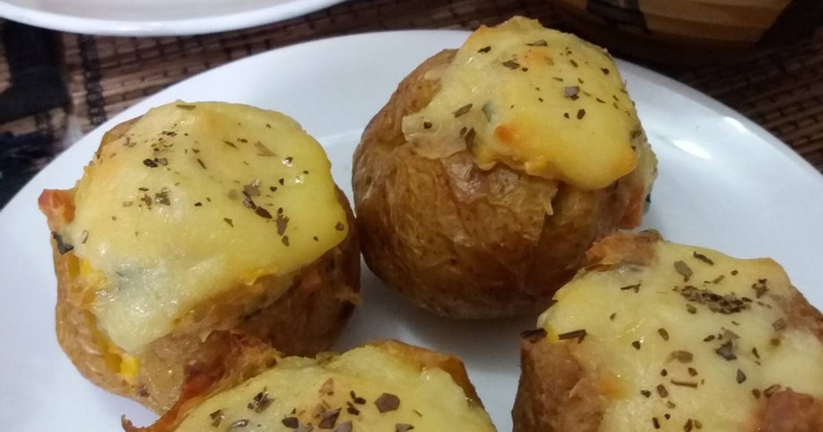 Resep Baked cheese Potato oleh mamajipao - Cookpad