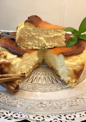 Una foto de Tarta de queso La Viña, sin azúcar