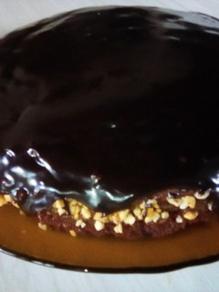Una foto de Torta integral alicorada y con café 🥃+☕