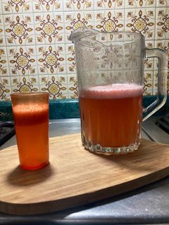 Una foto de Agua fresca de Fresa 🍓