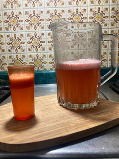 Una foto de Agua fresca de Fresa 🍓