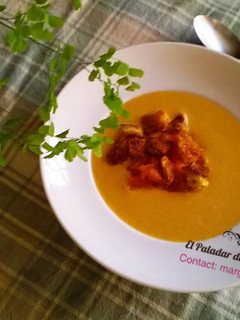 Una foto de Gazpacho a lo Calanda