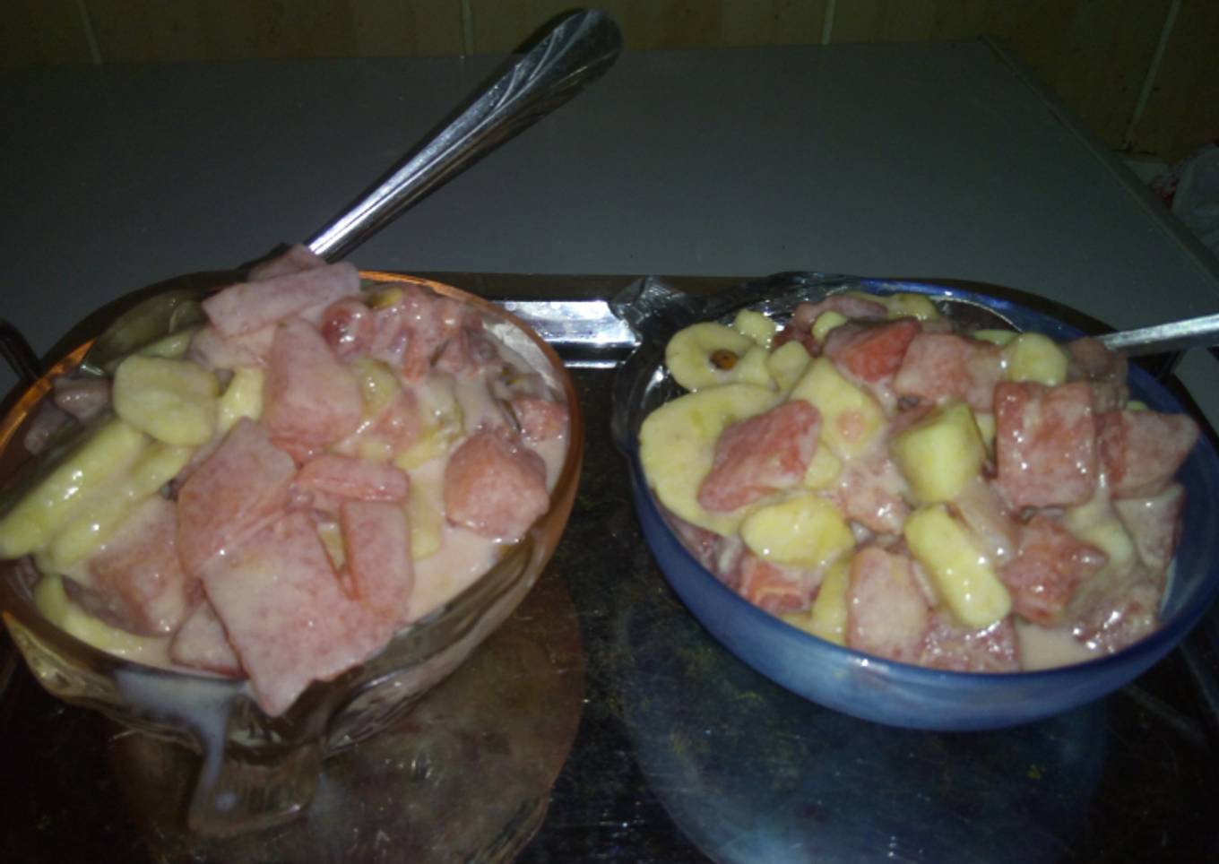 Banana and water melon