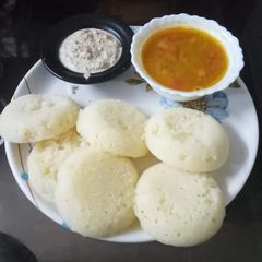 A picture of Breakfast Suji idli.
