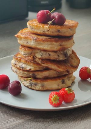 Stracciatellapancakes Rezepthauptbild
