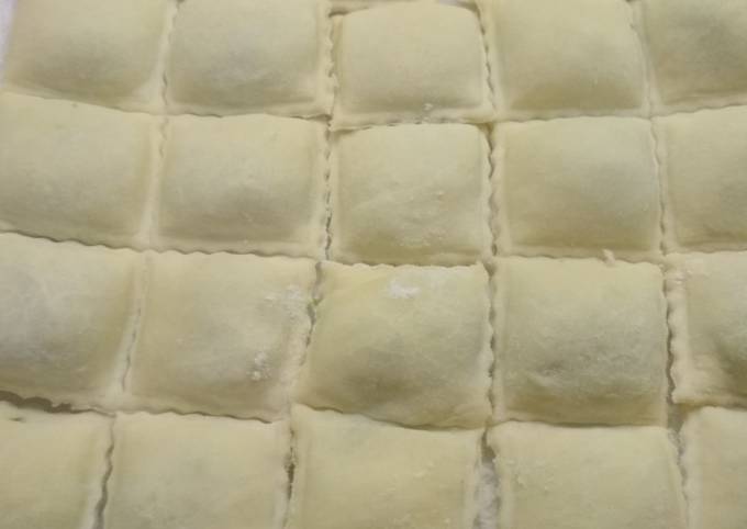 Ravioles de espinaca y ricotta