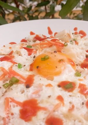 รูปของ Okonomiyaki inspired Flourless Cabbage Breakfast Egg 🍳