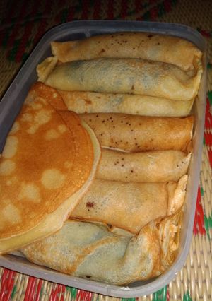 Foto resep Pancake gulung cokelat