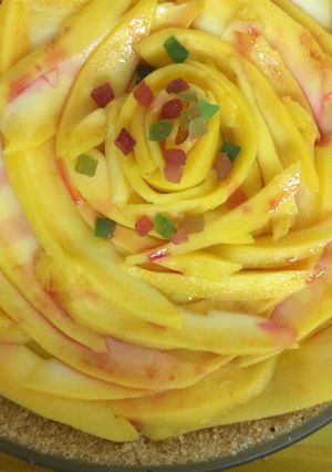 A picture of Mango pudding.